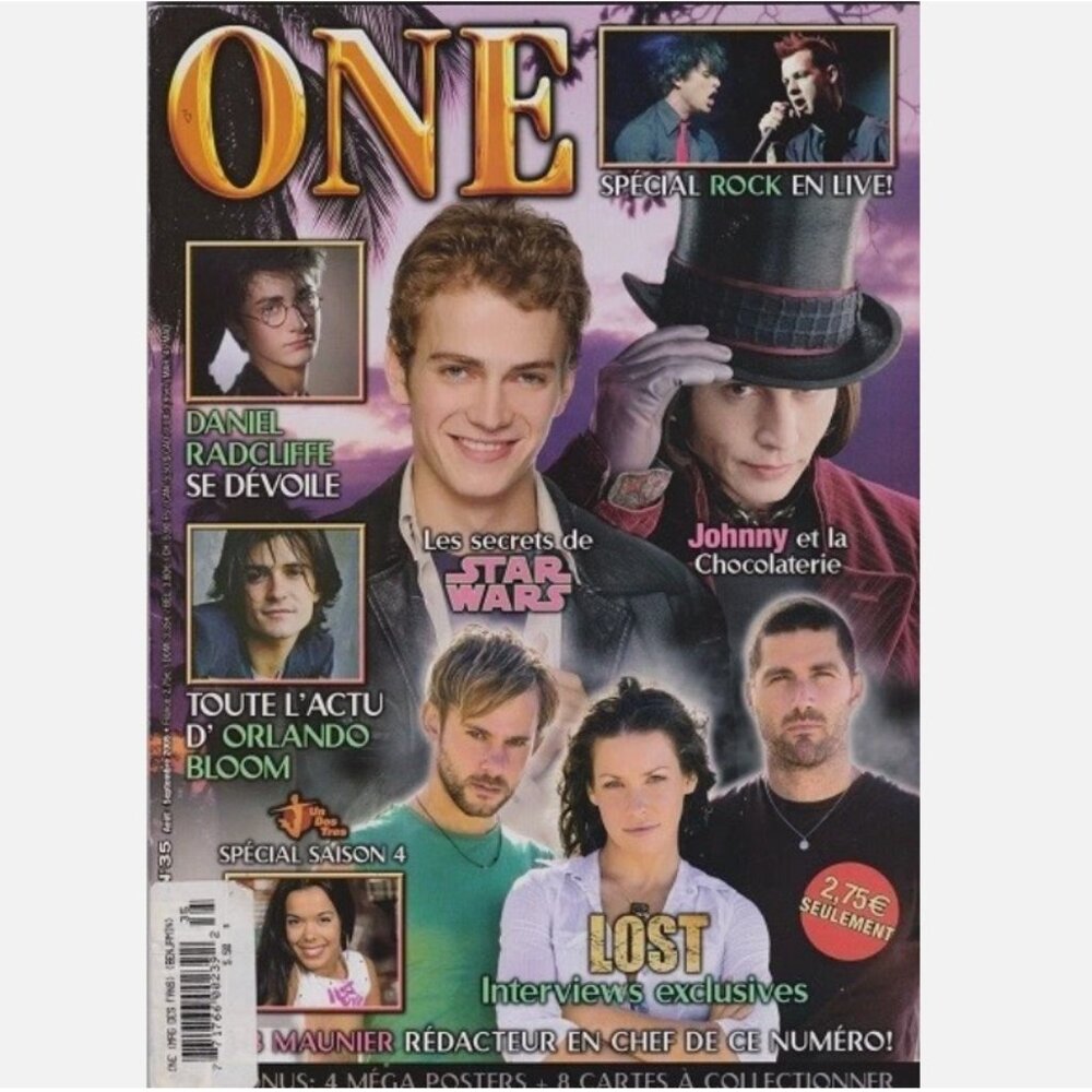 ONE Magazine 2005 LOST Green day HAYDEN CHRISTENSEN Good Charlotte Harry potter
